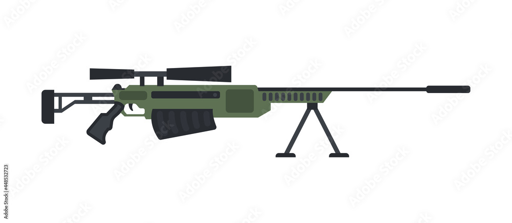 Military weapon sniper rifle with optical scope for training soldiers or police. Military weapon sniper rifle with optical scope for training soldiers or police.