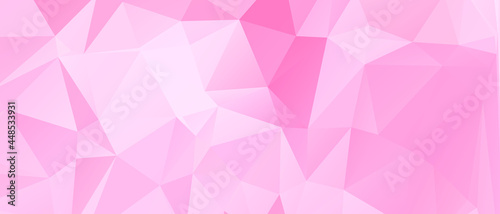 Pink Abstract Color Polygon Background Design, Abstract Geometric Origami Style With Gradient