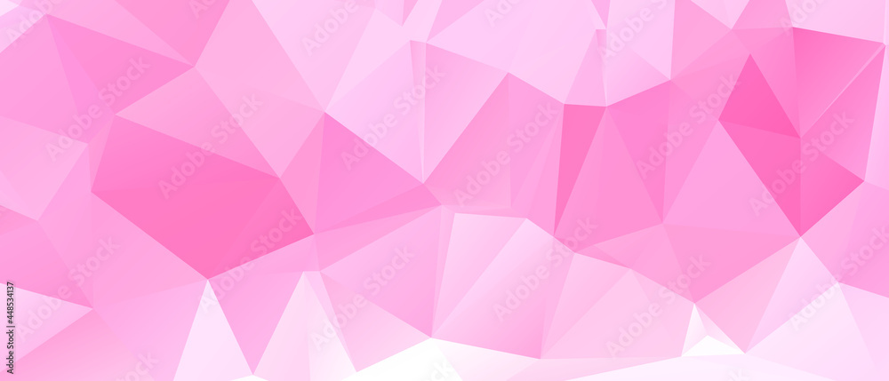 Pink Abstract Color Polygon Background Design, Abstract Geometric Origami Style With Gradient Pink Abstract Color Polygon Background Design, Abstract Geometric Origami Style With Gradient