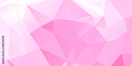 Pink Abstract Color Polygon Background Design  Abstract Geometric Origami Style With Gradient
