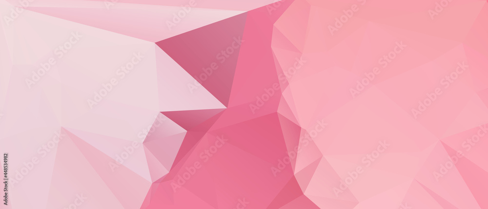 Obraz premium Pink Abstract Color Polygon Background Design, Abstract Geometric Origami Style With Gradient