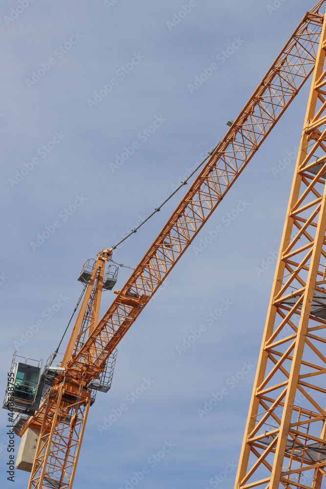 Construction crane for multi-storey construction.