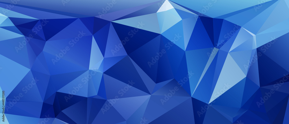 Blue Abstract Color Polygon Background Design, Abstract Geometric Origami Style With Gradient Blue Abstract Color Polygon Background Design, Abstract Geometric Origami Style With Gradient