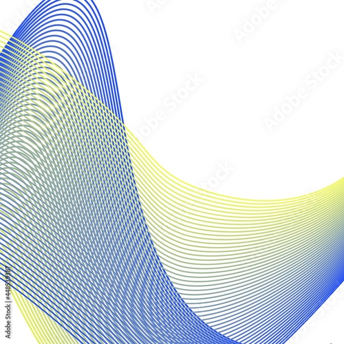 ABSTRACT BACKGROUND YELLOW WITH BLUE. Independence Day of Ukraine. Symbols of Ukraine. National flag. Abstract lines.