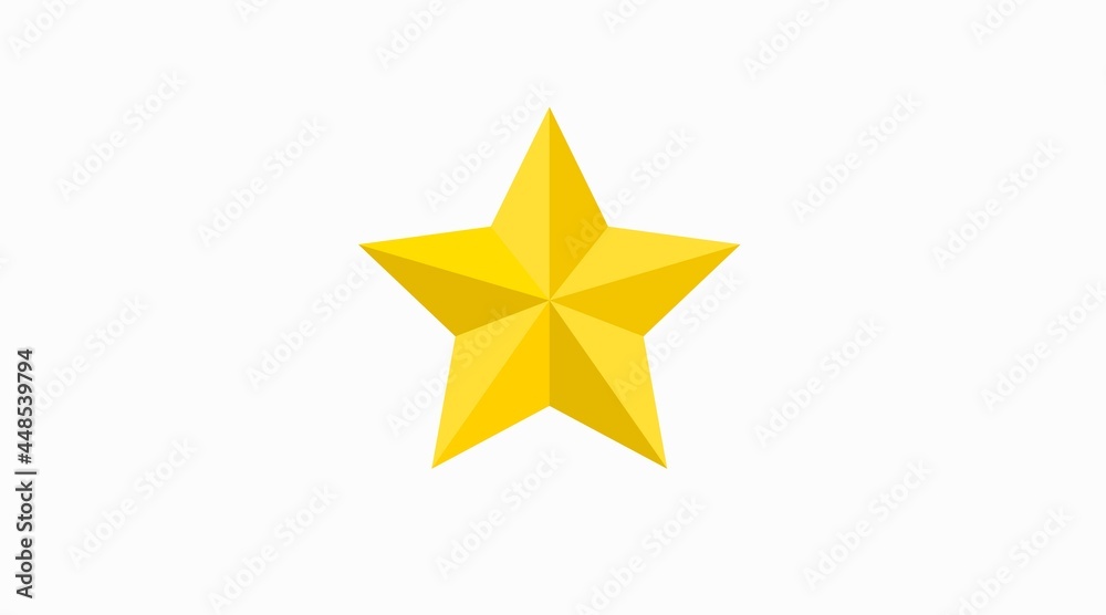 Obraz premium Star Icon. Vector isolated editable illustration of a star