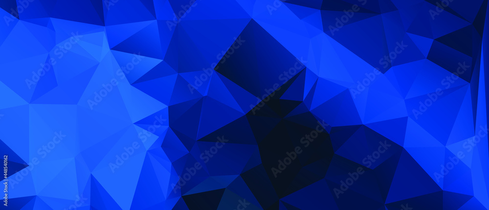 Obraz premium Blue Abstract Color Polygon Background Design, Abstract Geometric Origami Style With Gradient