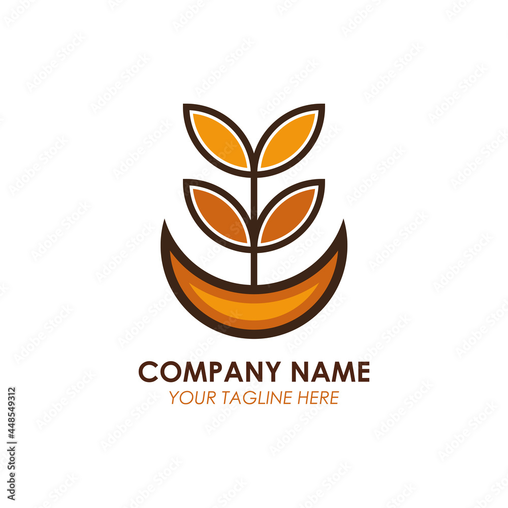 Obraz premium Nature and Leaf logo , organic leaf logo for brand and company