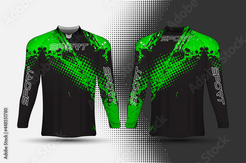 T-shirt sport racing jersey with abstract background design