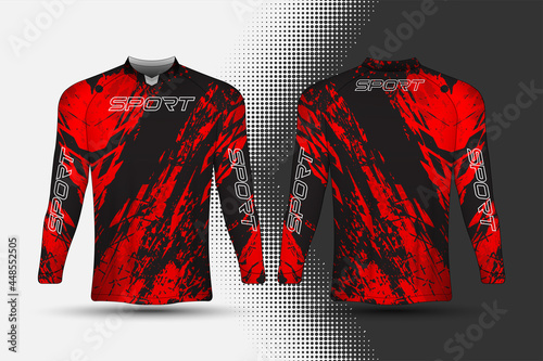 T-shirt sport racing jersey with abstract background design