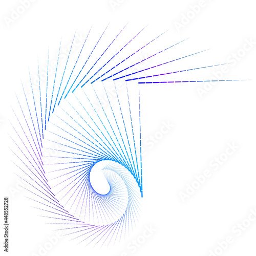 Abstract design element on white background of twist lines. Vector Illustration eps 10 Golden ratio traditional proportions vector icon beauty salon, for elegant business card,  background event party