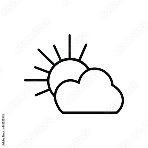 Weather icon vector set. Synoptic illustration sign collection. Weather forecast symbol or logo.
