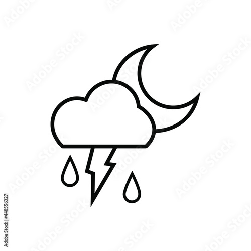 Weather icon vector set. Synoptic illustration sign collection. Weather forecast symbol or logo.
