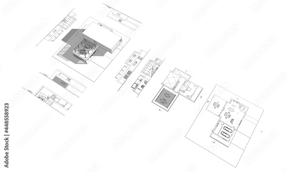 modern house architectural drawings 
