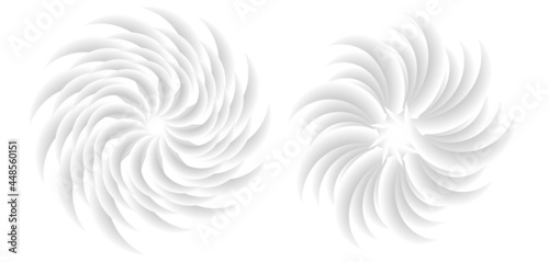 Abstract spiral tor design element on white background of twist lines. Vector Illustration eps 10 for icon beauty salon, for elegant business card,  background event party flyer, sea team, ocean shell