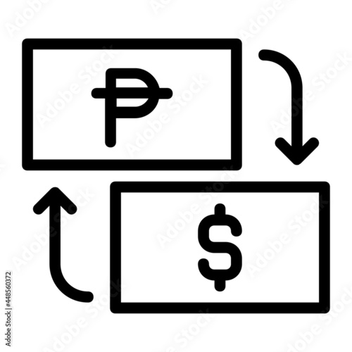 Philippine Peso Exchange to Dollar Icon