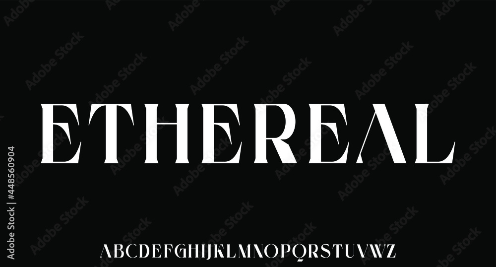 Fototapeta premium the luxury and elegant font glamour style 