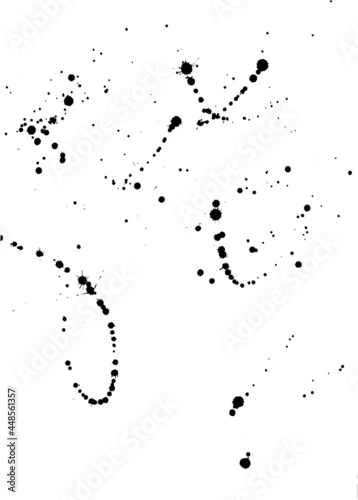 素材　黒インク　ペイント