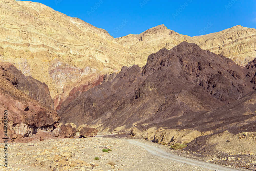 Dirt road in the stone desert