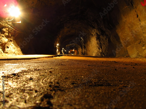 Tunel w uranowej kopalnie na Dolnym Śląsku w Kowarach, Polska photo