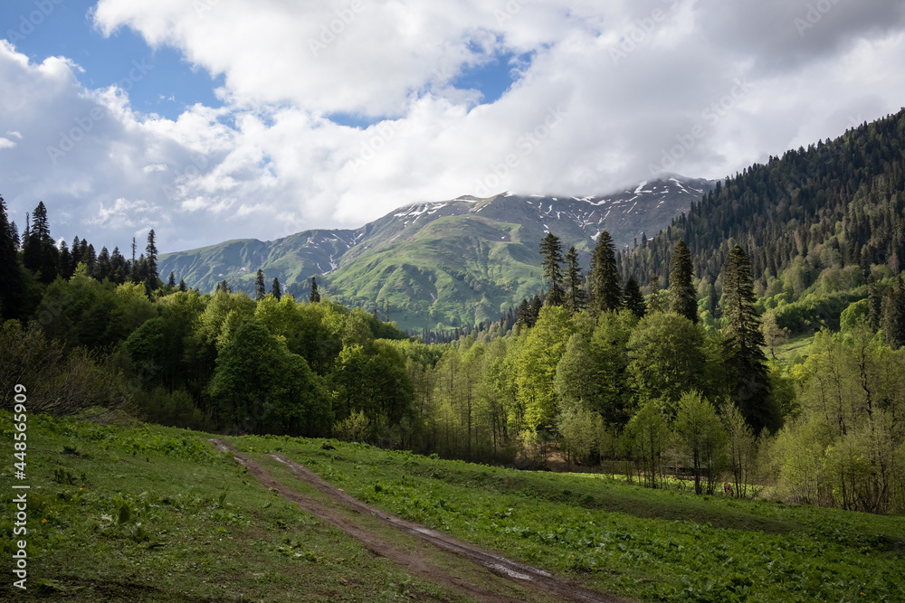 alpine mountains and clouds landscape background alpine mountains and clouds landscape background