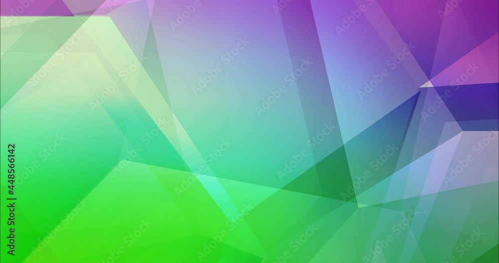 4K looping light pink, green flowing video with hexagons. Abstract animation with hexagons in polygonal style. Flicker for designers. 4096 x 2160, 30 fps.
