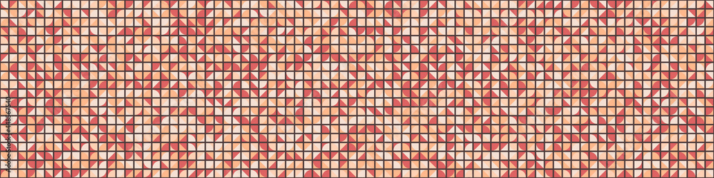 Fototapeta premium Abstract Geometric Pattern generative computational art illustration