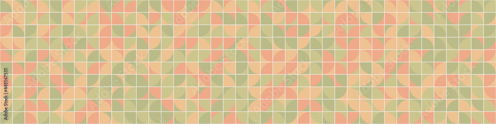 Fototapeta premium Abstract Geometric Pattern generative computational art illustration