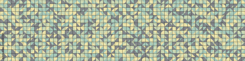 Fototapeta premium Abstract Geometric Pattern generative computational art illustration