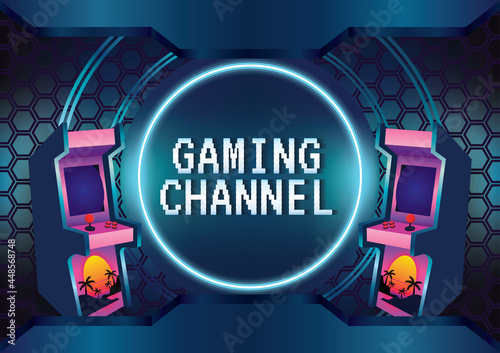 Game zone game icon background vector