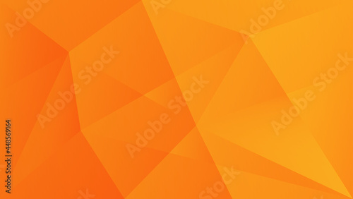 abstract orange geometric polygonal background