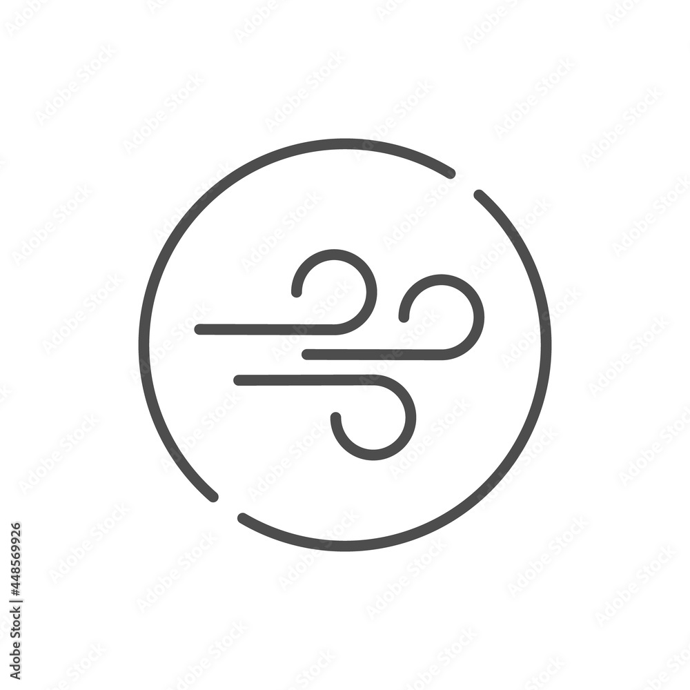 Wind Icon Design Vector, Blowing wind Wind Icon Design Vector, Blowing wind