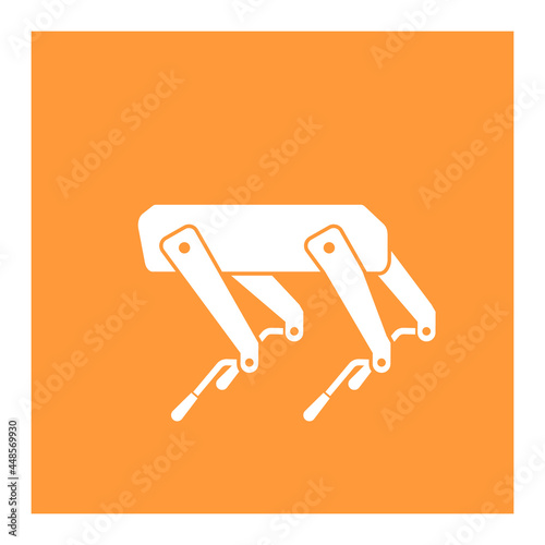 SPOT robot dog black glyph icon.