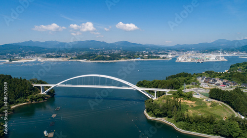 《宮城県》気仙沼大島大橋と気仙沼湾 photo