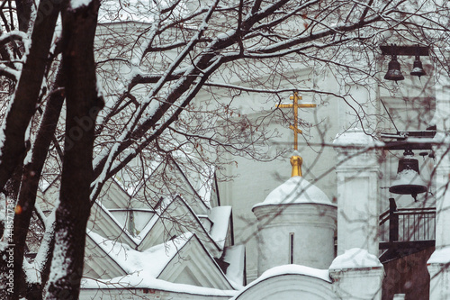 church in the snow