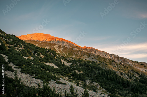 sunrise over the mountain