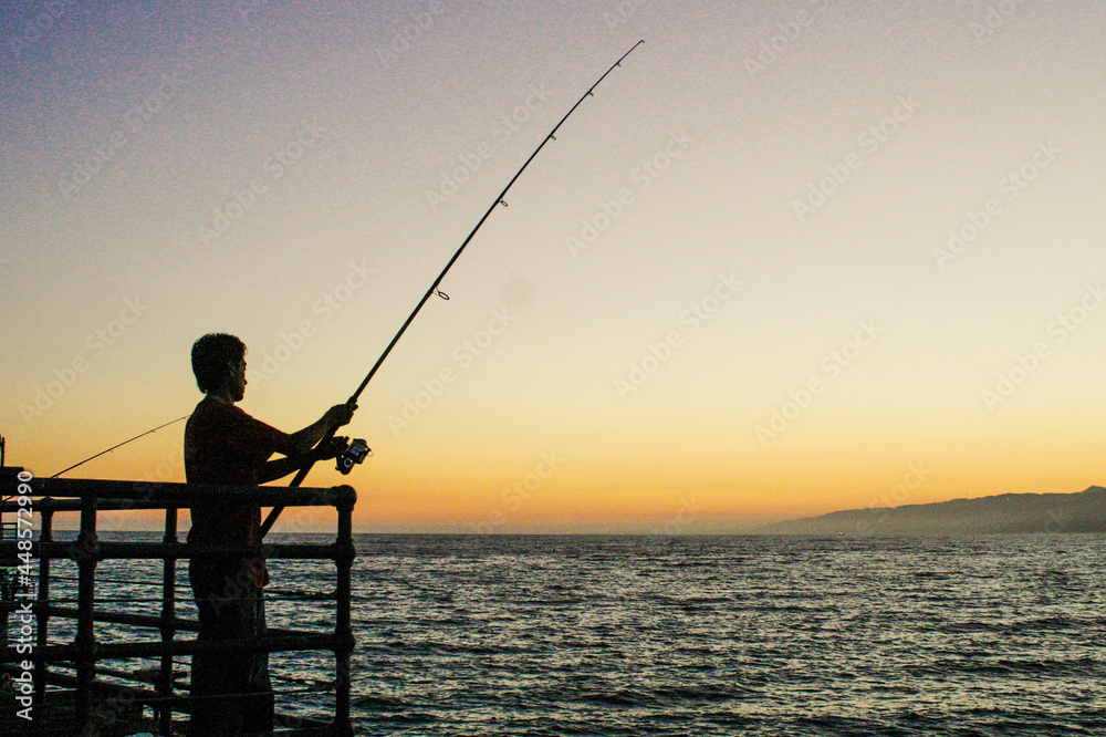 Fishing at Sunset