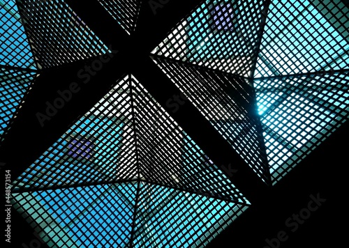Wallpaper Mural blue glass ceiling  Torontodigital.ca