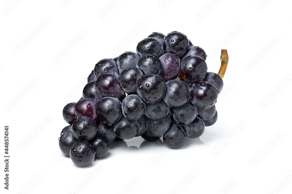 bunch of black grapes isolated on white bunch of black grapes isolated on white