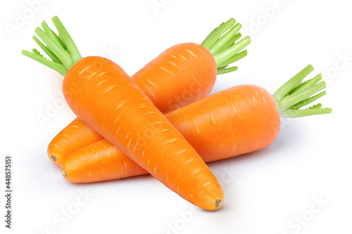 Canvas Print carrots isolated on white background