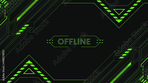 Abstract futuristic black and green gaming background with modern esport shapes