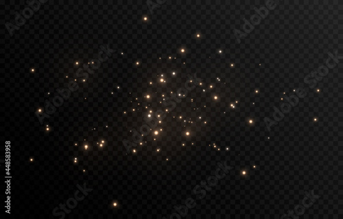 Vector magic glow. Sparkling light, sparkle dust png. Sparkling magical dust. Christmas light.