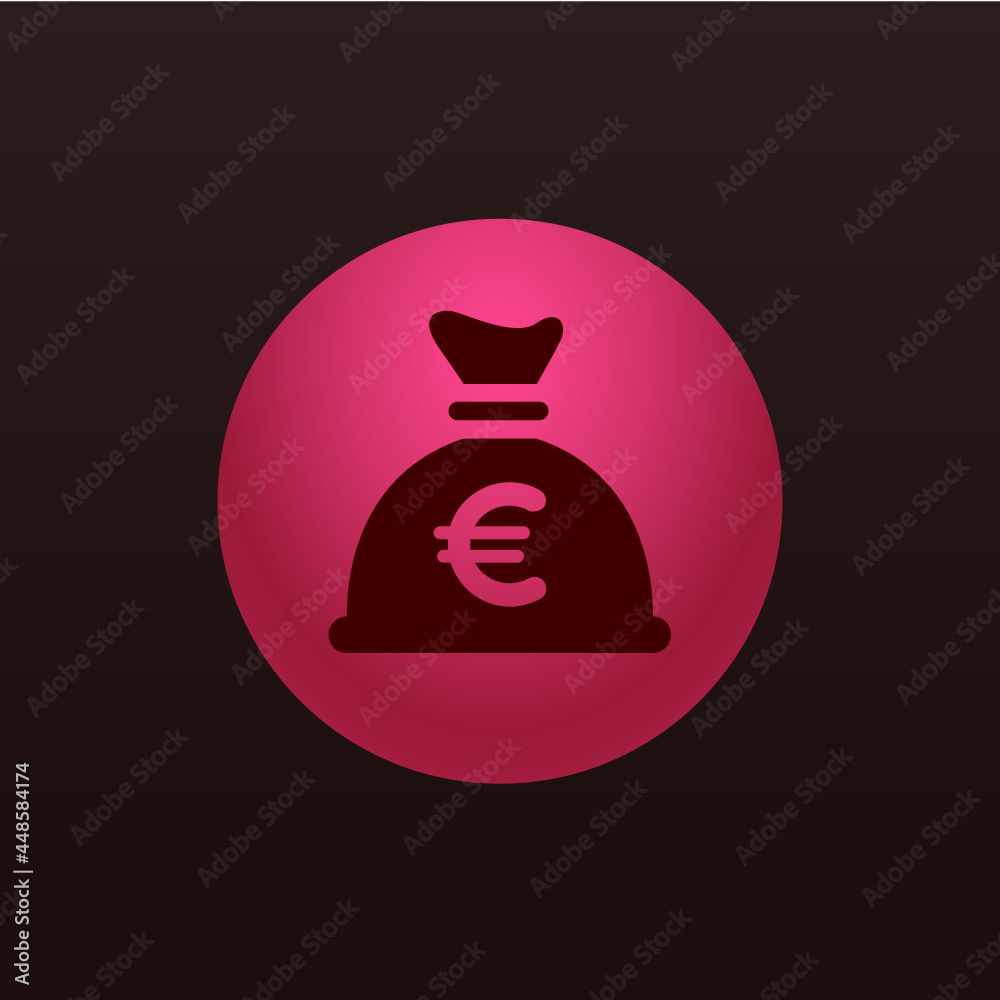 Money Bag Euro - Sticker