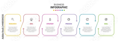 Infographic design with icons and 5 options or steps. Thin line vector. Infographics business concept. Can be used for info graphics, flow charts, presentations, web sites, banners, printed materials.