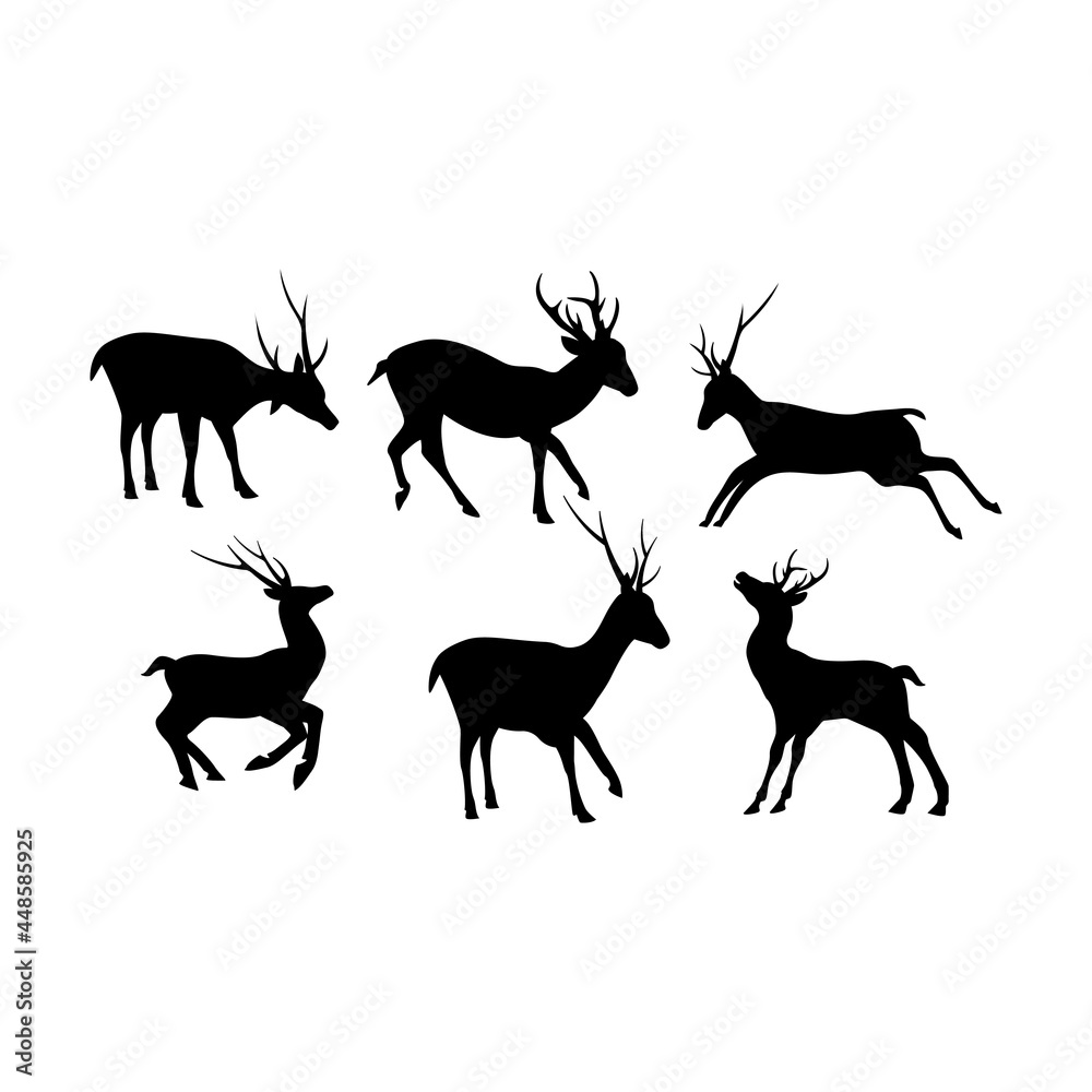Fototapeta premium Deer icon design template vector isolated
