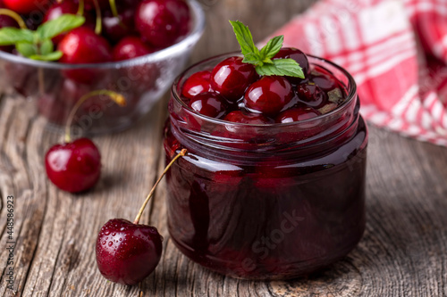 Jars with freshly homemade ...