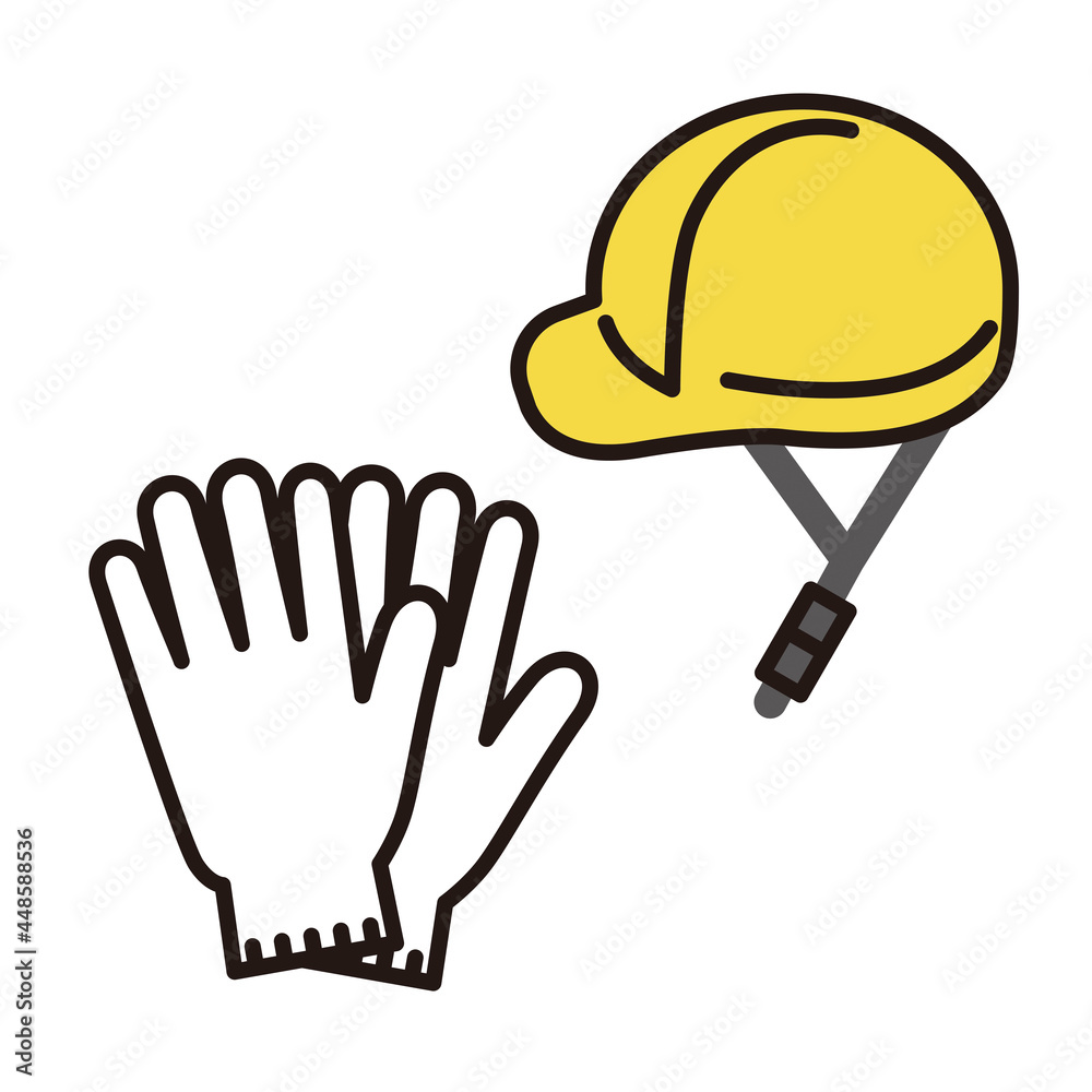 シンプル イラスト ヘルメットと軍手のベクターイラスト Stock Vector Adobe Stock シンプル イラスト ヘルメットと軍手のベクターイラスト Stock Vector Adobe Stock