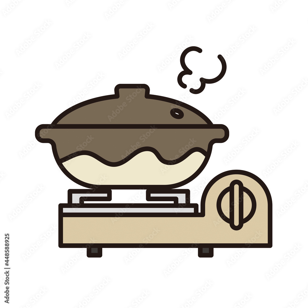 シンプル イラスト 鍋料理のベクターイラスト シンプル イラスト 鍋料理のベクターイラスト