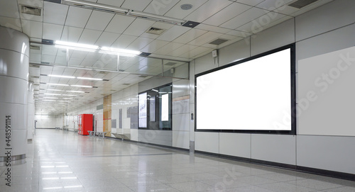 Subway Scenery and Advertising Mockup
