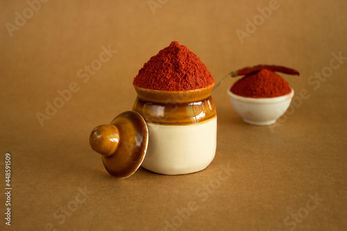 Indian Traditional Bowl Chilli POwder 