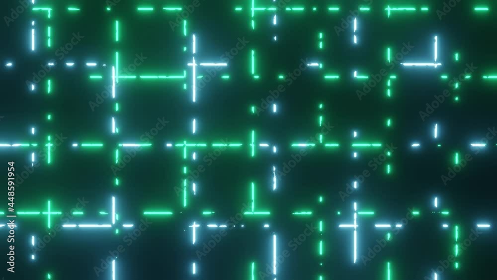 Plasma neon lattice blue and green. Abstract animation 3d render. Plasma neon lattice blue and green. Abstract animation 3d render.